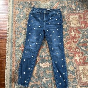 Judy Blue Skinny Fit Star jeans. Size 11/30.